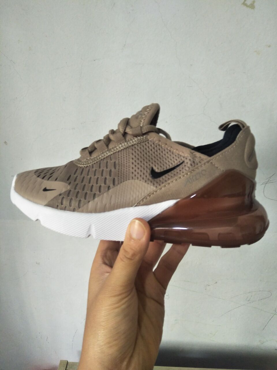 Nike Air Max 270 Brown Black Shoes For Kids